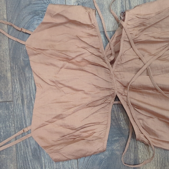 Moon River cut out maxi dress in terracotta Sz. large NWT - Picture 7 of 11